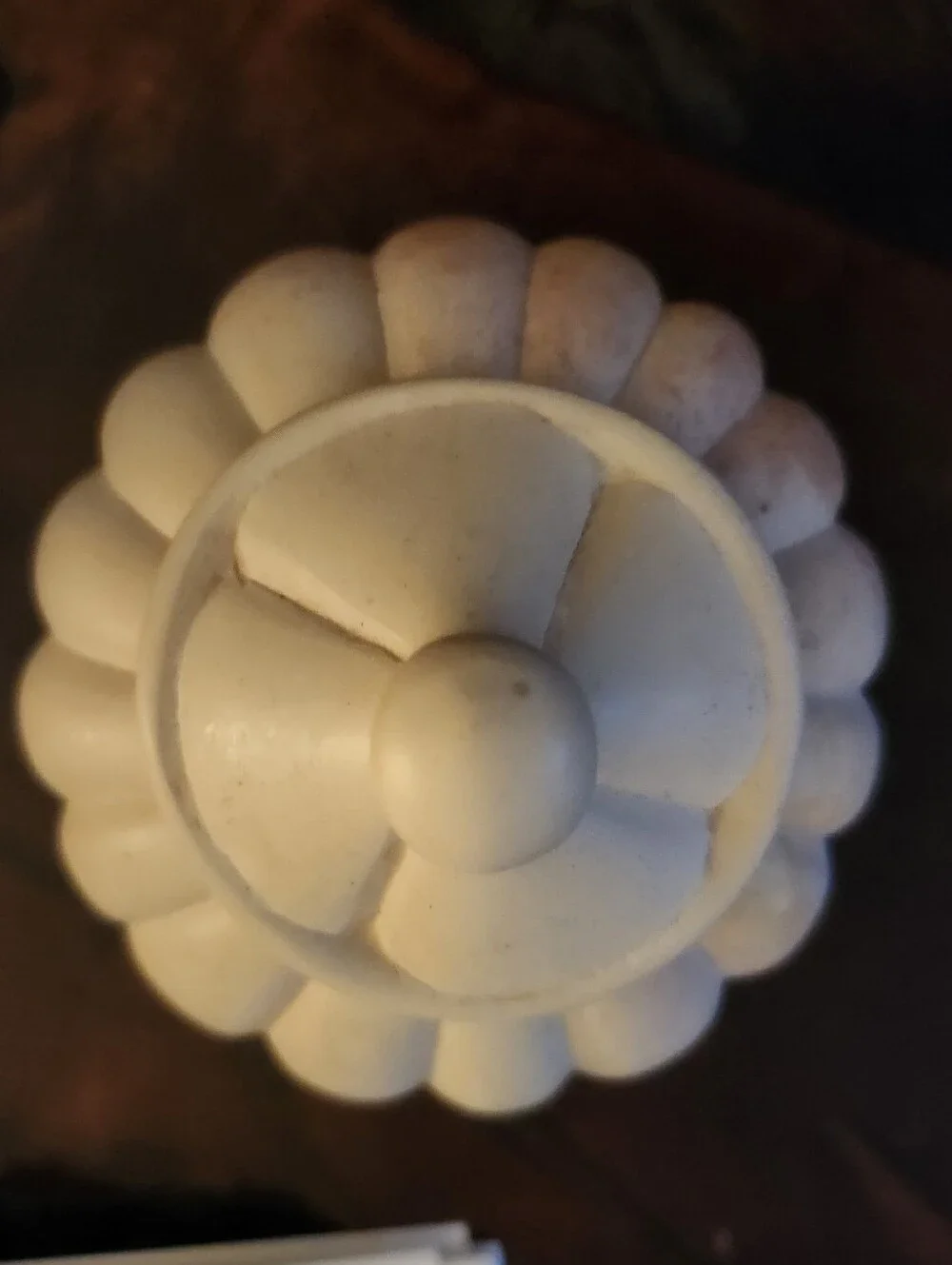 Cream Sugar Pot - Kenya Kisii Stone